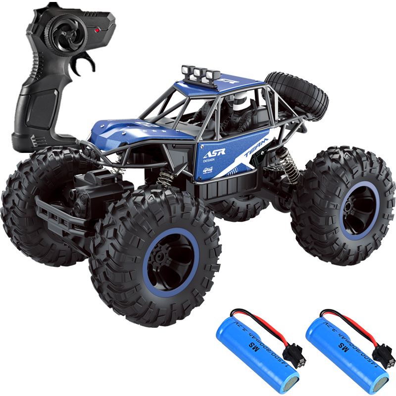 鲁咔贝卡遥控越野四驱车充电动汽车大脚攀爬高速赛车男孩儿童玩具新年