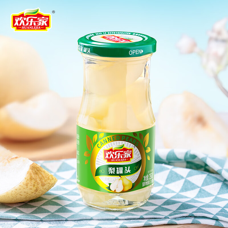 欢乐家 6合1组合水果罐头256g*6罐 黄桃/橘子/杨梅/雪梨/椰果/什锦各1罐