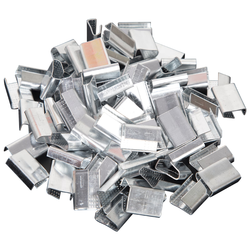 LINGS 塑鋼打包扣1608型號 鍍鋅帶鋸齒收緊扣打包帶鋼扣 1608塑鋼打包扣整袋25kg