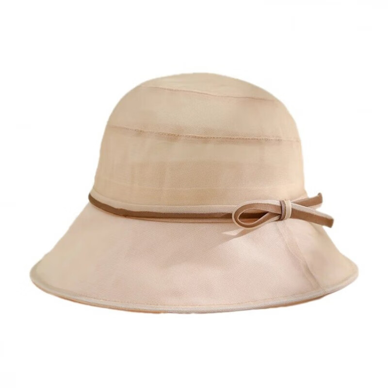 恬饰轻奢高档春夏天遮阳帽女真丝帽桑蚕丝轻薄透气太阳帽简约百搭帽子