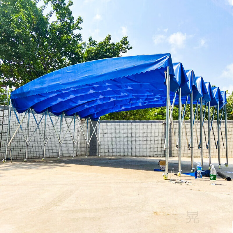 uhfq折叠帐篷户外防雨棚伸缩移动棚推拉蓬大型活动雨棚收缩雨棚遮阳棚