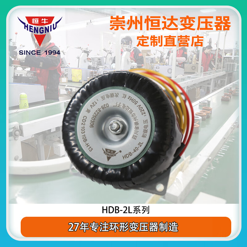 定制恒牛 铝漆包线环形变压器hdb-600-2l四川崇州恒达电子厂家官 30w