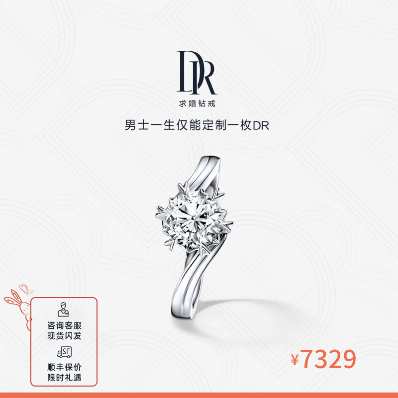 纠结DR【用一生爱一人】求婚钻戒雪花钻戒 BELIEVE系列典雅定制 评测怎么样? 彰显挚爱插图