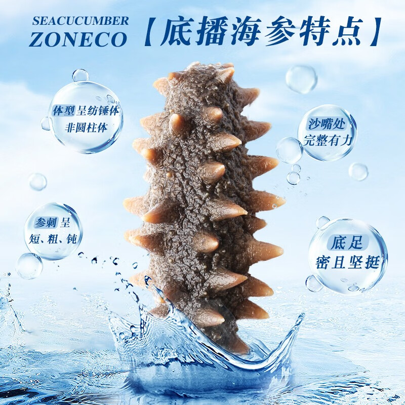 獐子岛即食海参礼盒 底播冷冻大连即食海参辽刺参 500g 礼盒高端辽刺参 即食海参 1188g