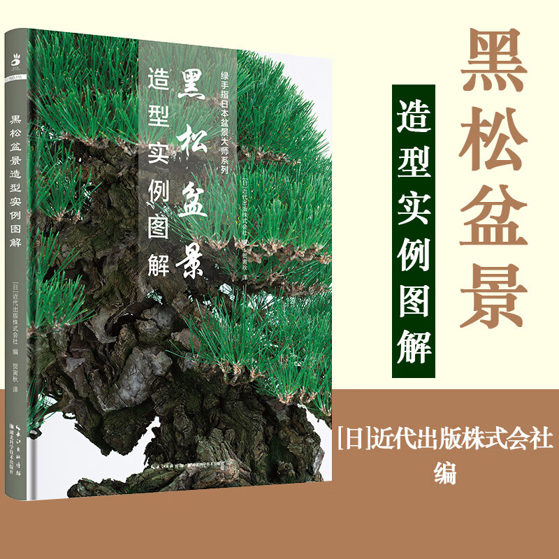 黑松盆景造型实例图解 盆景观赏园艺图解 彩图版 盆景制作大全 盆景