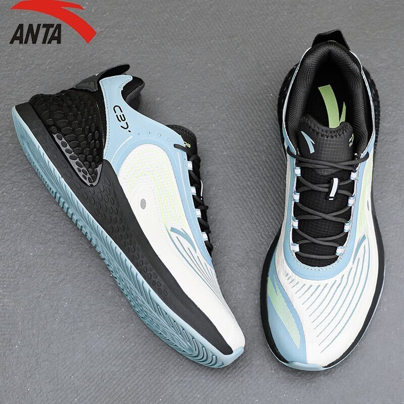 安踏(anta)c37 2丨男鞋运动鞋春夏季新款跑步鞋透气减震回弹软底网面