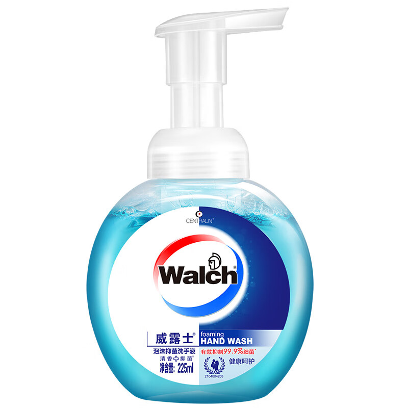 威露士（Walch）泡沫抑菌洗手液225ml+225ml*2（袋装）有效抑菌99.9% 