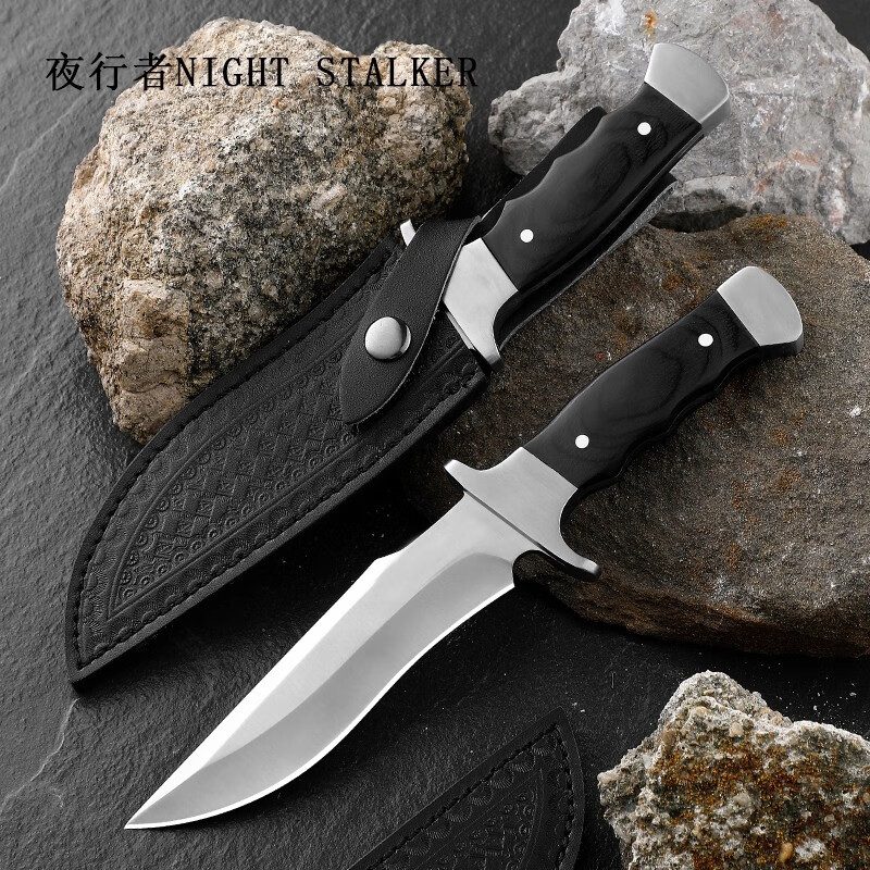 夜行者(night stalker)露营高硬度战术直刀求生刀野外生存随身防身