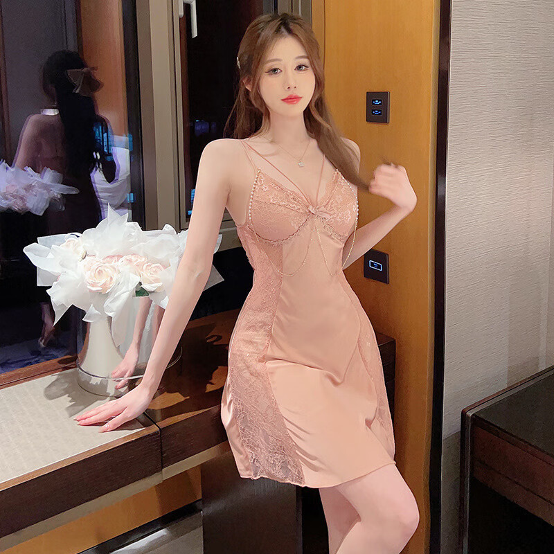 吊带裙家居服女生薄款冰丝绸女式舒适透气亲肤家居服睡衣春秋夏季