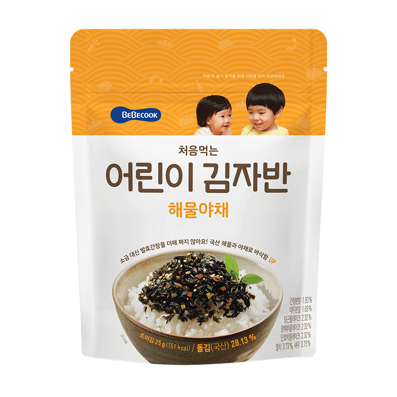 Bebecook海苔碎海鮮蔬菜味25g 兒童紫菜拌飯無酸高鐵 適合2階以上