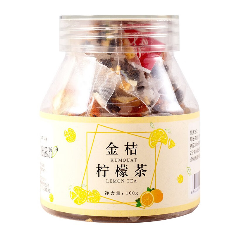 花体冷泡水果茶金桔柠檬茶瓶装水果茶100g*2