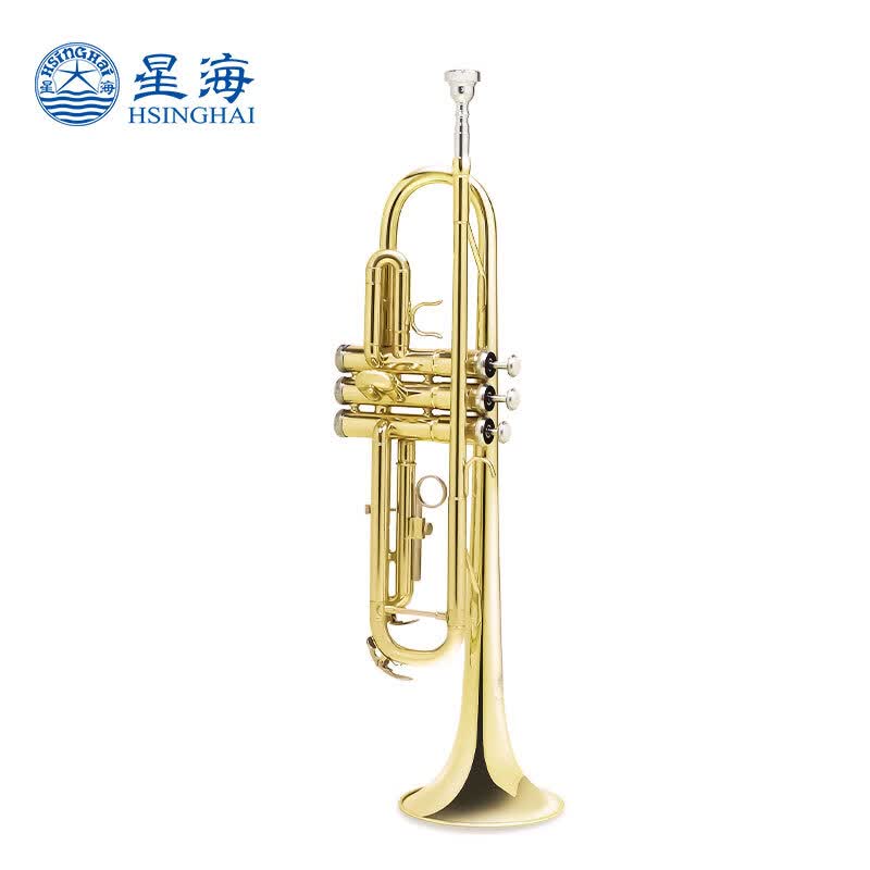 星海（XINGHAI INSTRUMENT）降B调小号乐器 学生成人儿童通用 乐队团演出考级学校入门全黄铜乐器怎么看?