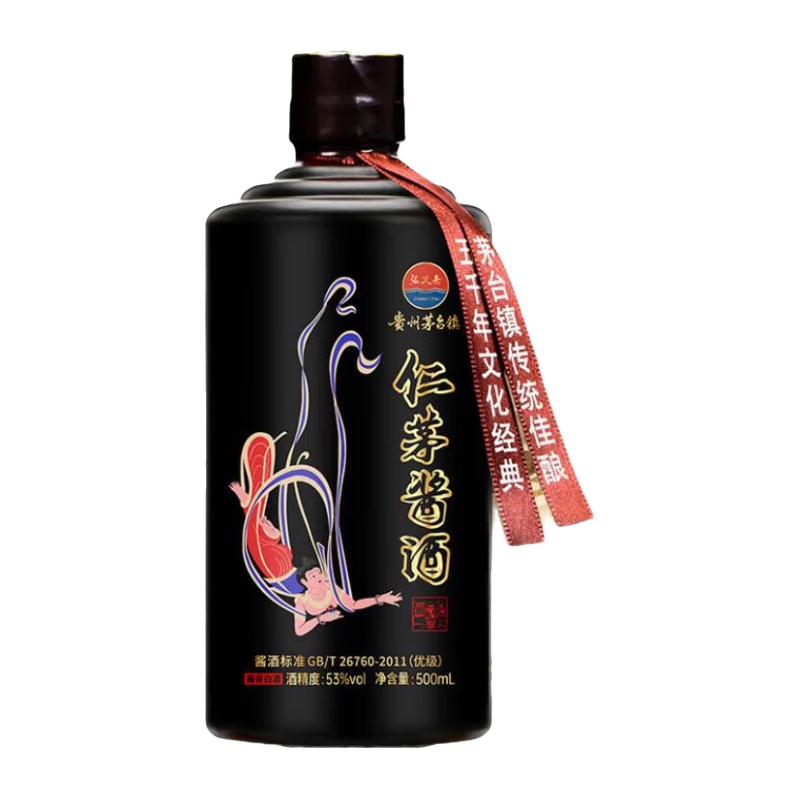 ����ի��é���ư׾ƹ���ę́������53�Ȱ׾���ʳ����Ѳ��Ͼ������ˮ 53�� 500mL 1ƿ ��é������ƿ