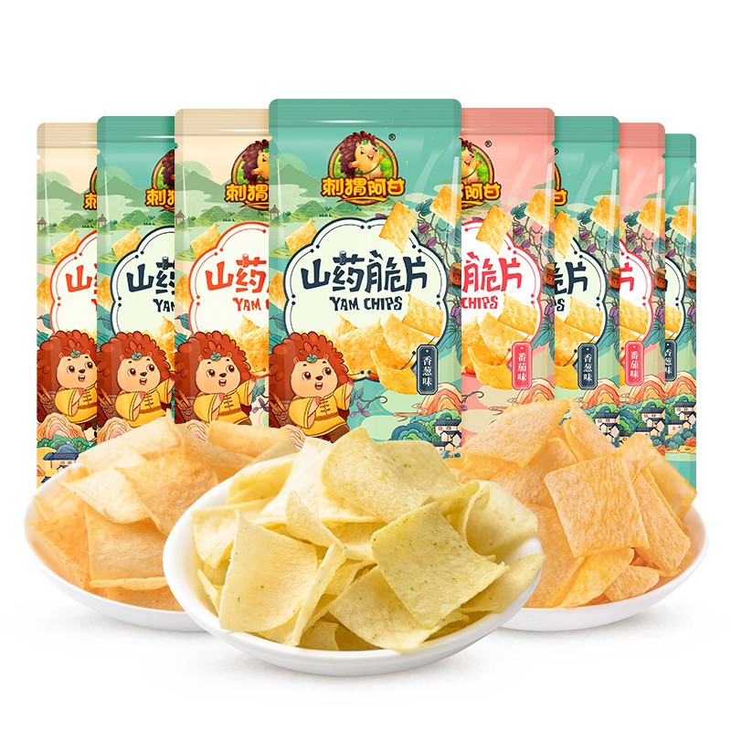 刺猬阿甘山药脆片网红零食办公室休闲小吃多种口味香葱麻辣番茄味20g*8袋 香葱味*4+麻辣味*2+番茄味*2袋怎么样,好用不?