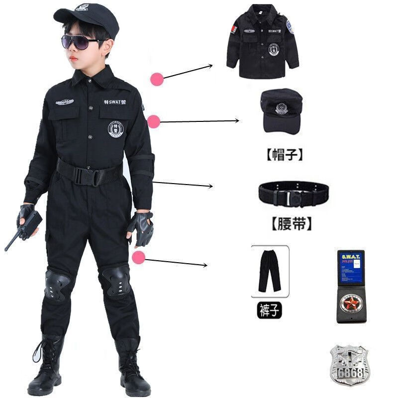 套装特种兵军迷服装春秋套玩具枪全套装备男童户外cs特警 长袖六件套