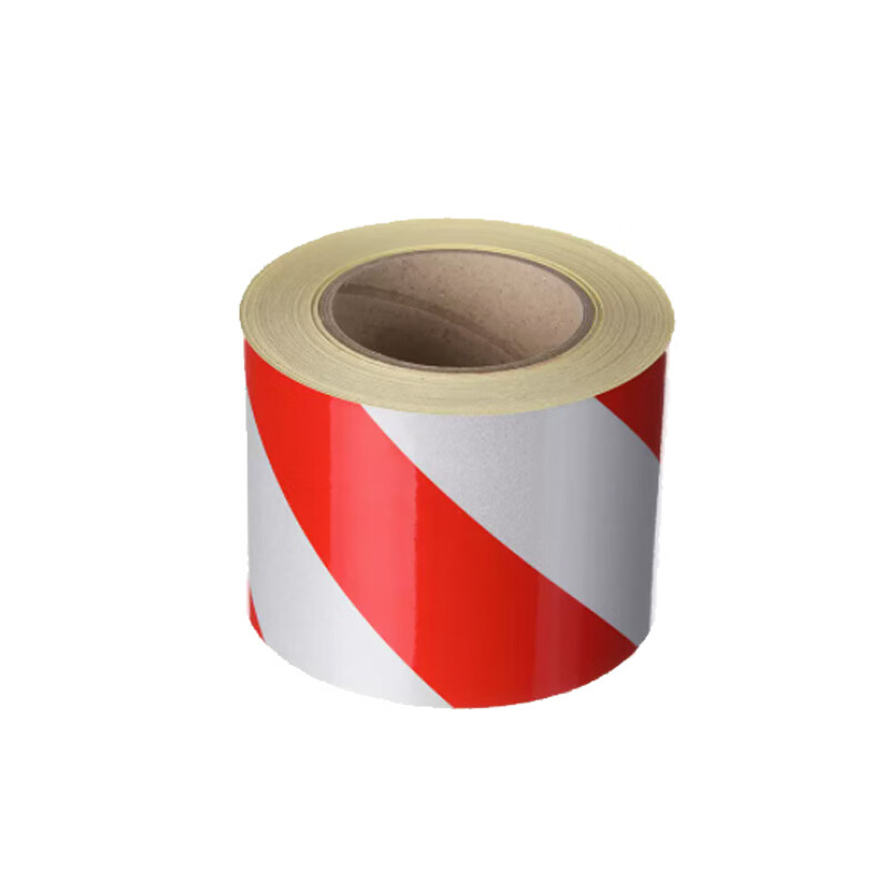 月桐(yuetong)反光警示胶带 yt-g0049 红白斜纹 宽100mm×45.7m 1卷