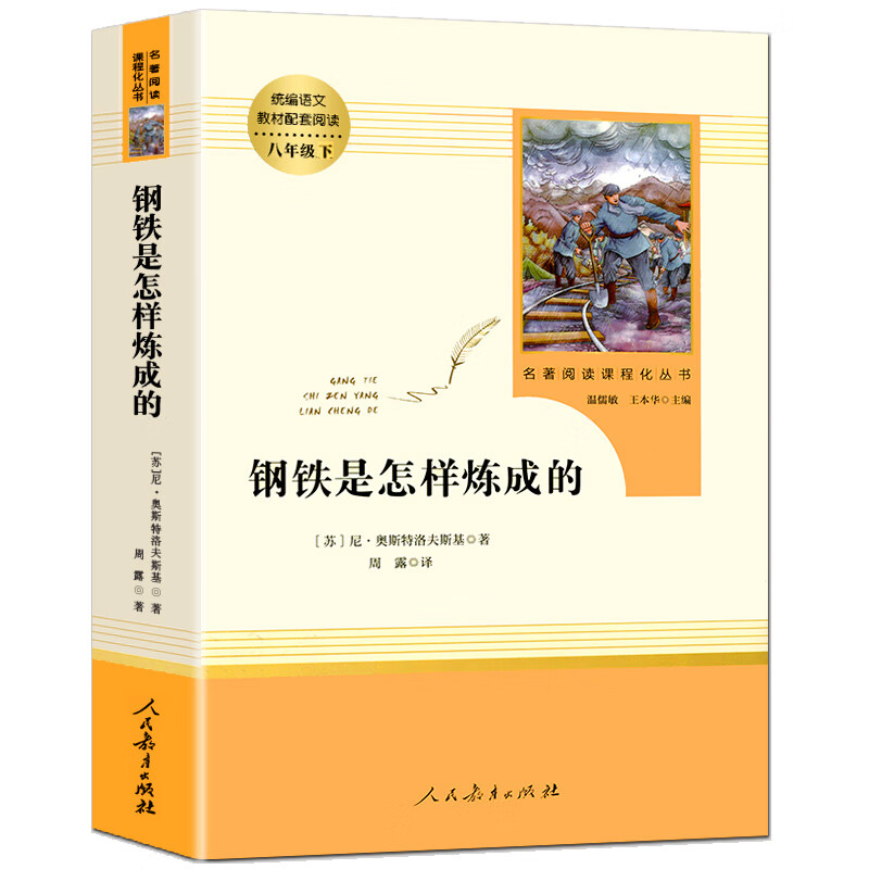 钢铁是怎样炼成的 原著书籍无删人教版八年级下册8初二保尔柯察金