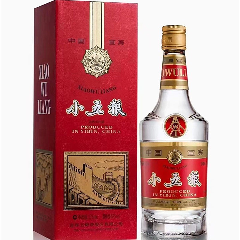 五粮液股份有限公司 52度 375ml 1瓶 小五粮 52度浓香型白酒