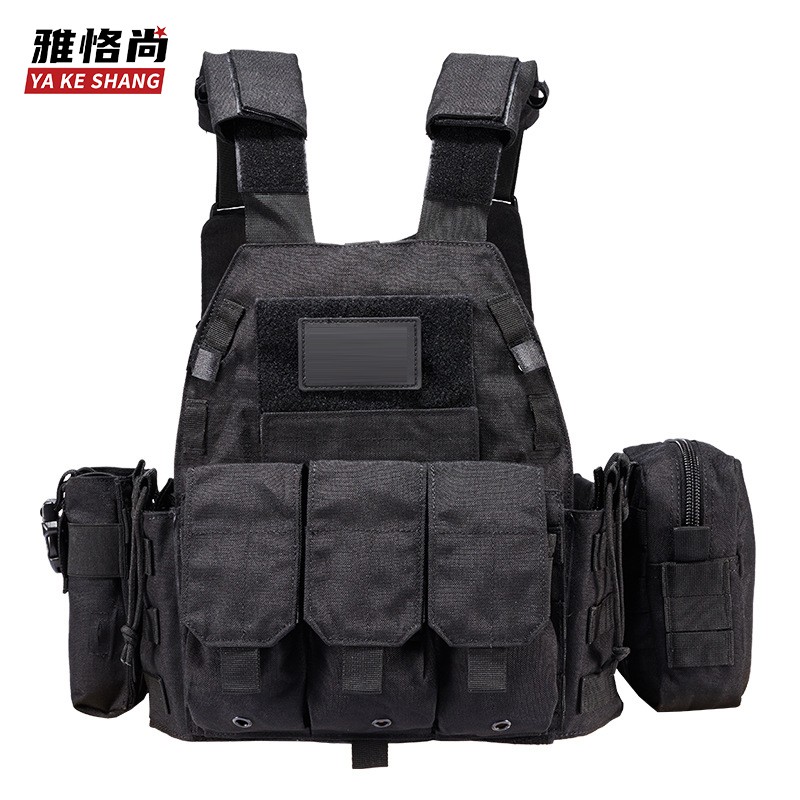 雅恪尚 6094组合战术背心训练作战服cs马甲作训服 黑色