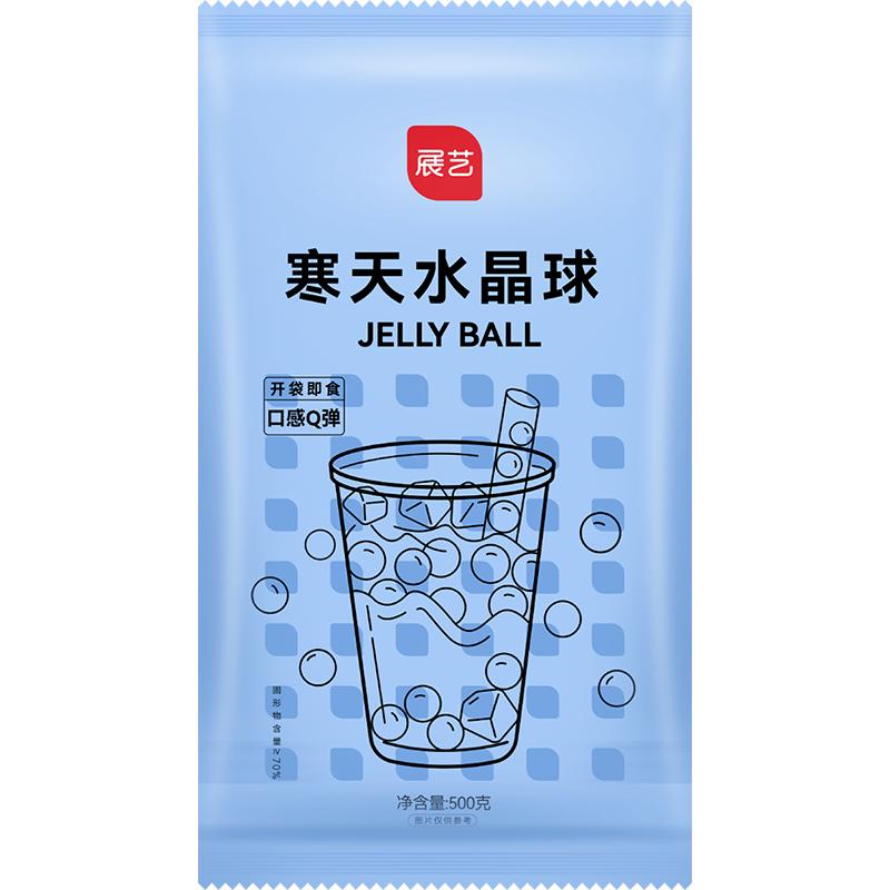 如何选购优质烘焙原材料？展艺品牌寒天水晶球500g性价比高，历史价格走势图解析