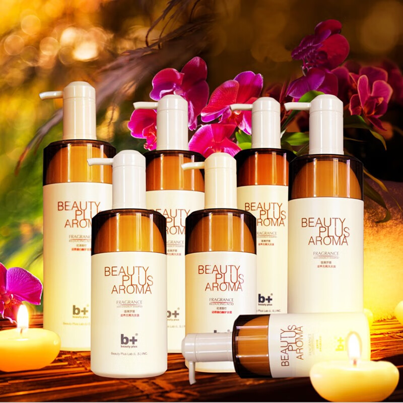 B+（besuty plus）b+香薰罗曼去屑止痒去油蓬松洗发水护发素女柔顺顺滑发膜洗护套装 靓泽柔顺洗发露750ml