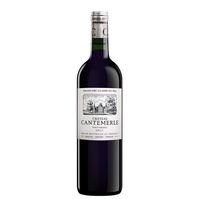 法国 Chateau Cantemerle/佳得美 原瓶进口1855列级庄园 赤霞珠梅洛红葡萄酒 正牌 750ml/单支装