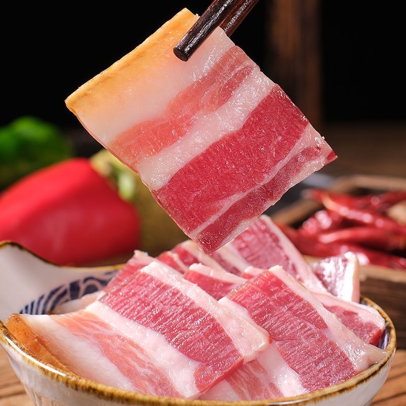 九秒九云南团结乡特产五花风干腊肉农家土猪自制风干五花腊肉七分干