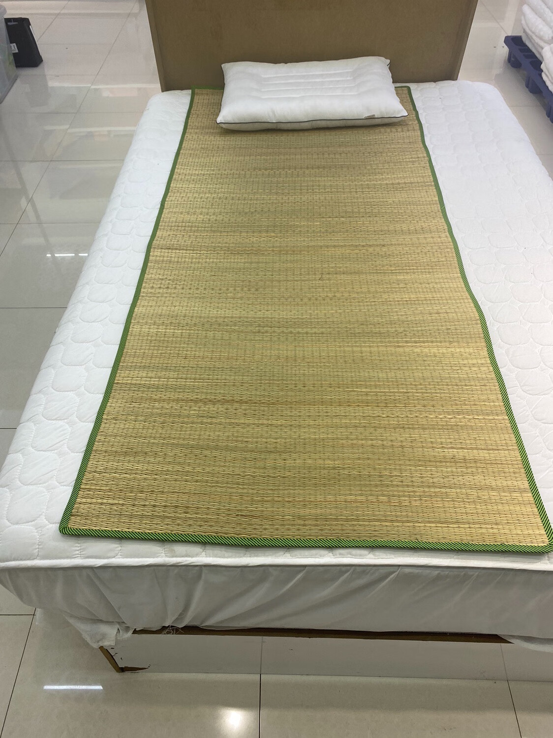 hkmr学生凉席天然草席子家用芦苇席草编冬夏两用加厚加密学生宿舍凉席