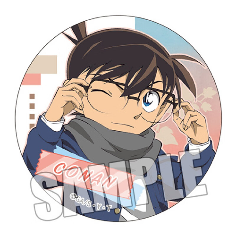 徽章吧唧胸针名探偵秀一基德小哀周边胸章铁底 1 58mm(镭射碎片膜)