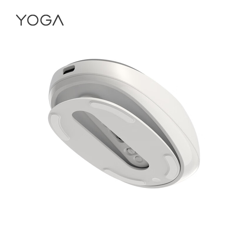 联想YOGA M5 无线蓝牙双模鼠标  办公鼠标 便携充电鼠标 支持USB-C充电接口月白