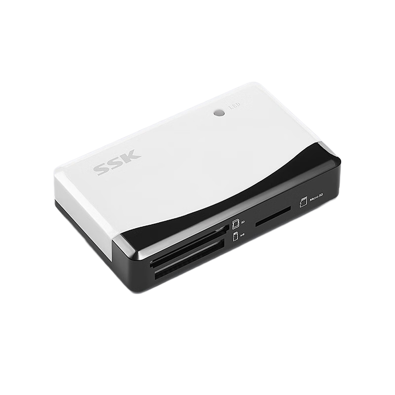 SSK���USB2.0���ٶ������๦��SD TF CF MS���һ�ֻ�����г���¼���ֻ��洢�ڴ濨 ���һ������23.9Ԫ