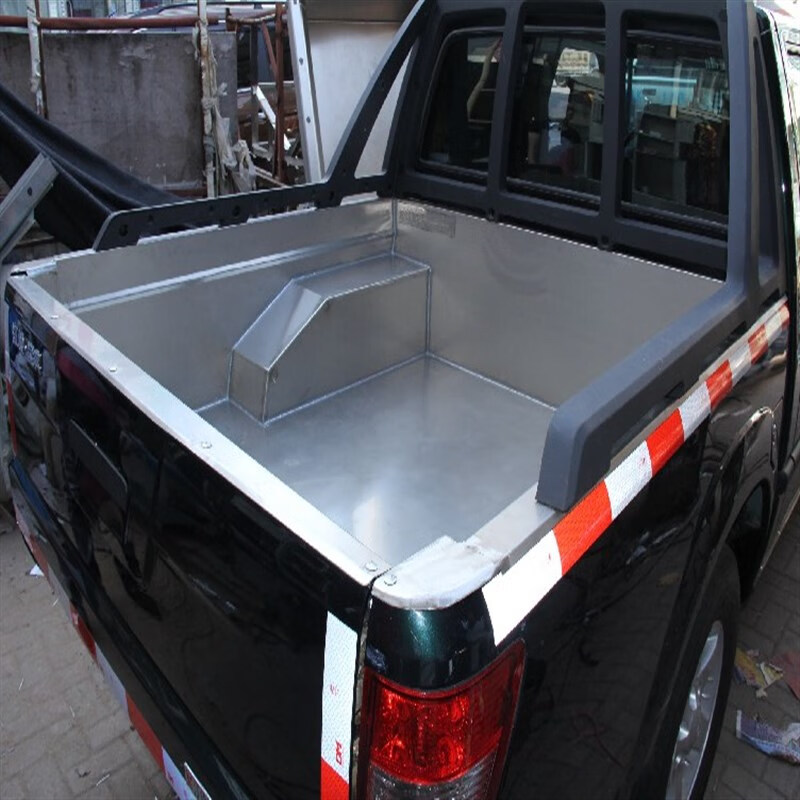 洪振虎江铃宝典皮卡标准版车厢装甲不锈钢防护板后斗货箱宝现货镀锌板