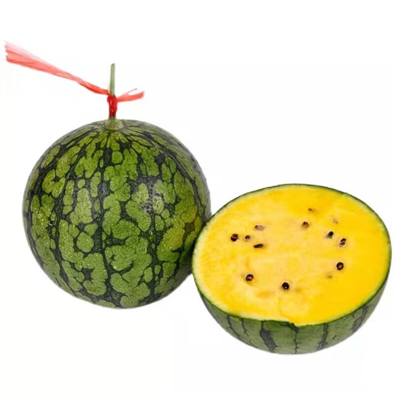 黄心西瓜当季水果新鲜黄肉孕妇儿童仁风富硒西瓜非麒麟特小凤无籽 3斤