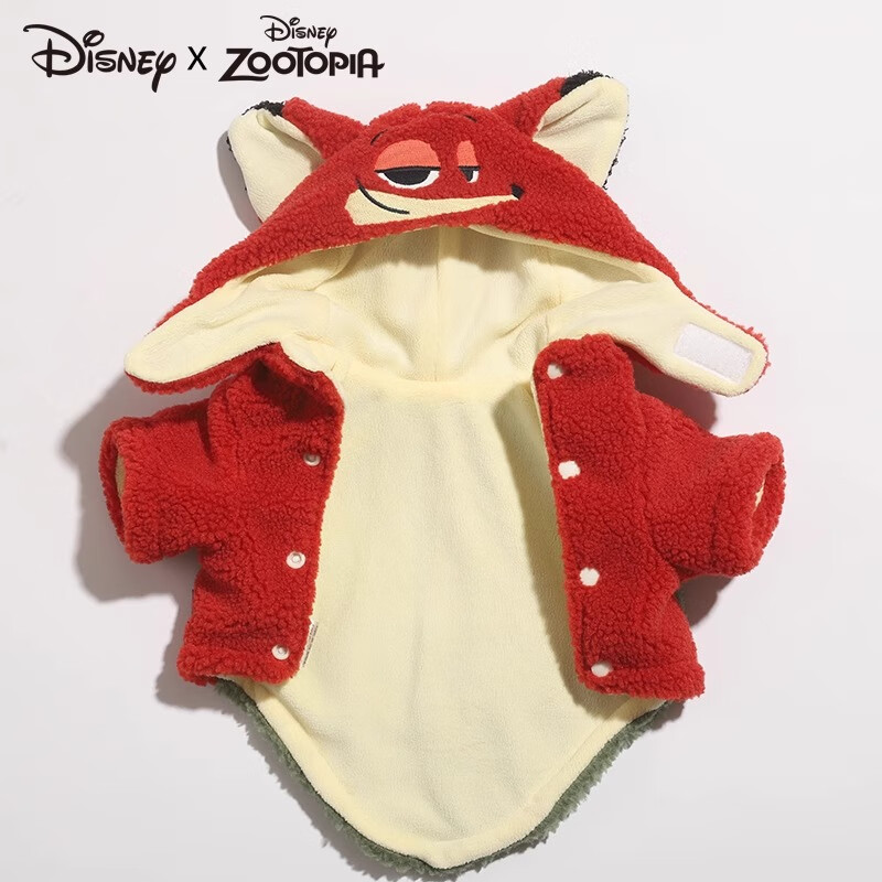 迪士尼尼克狗狗衣服秋冬款小狗泰迪中小型犬比熊柯基宠物冬季保暖猫衣服