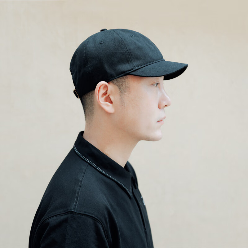 帽显脸小短檐帽子男春季日系鸭舌帽雅痞复古美式潮寸头短舌沿帽男休闲