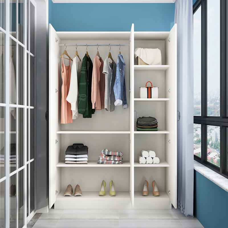 阳台衣柜衣柜阳台柜大容量储物柜简约衣柜鞋柜定做经济型收纳杂物柜