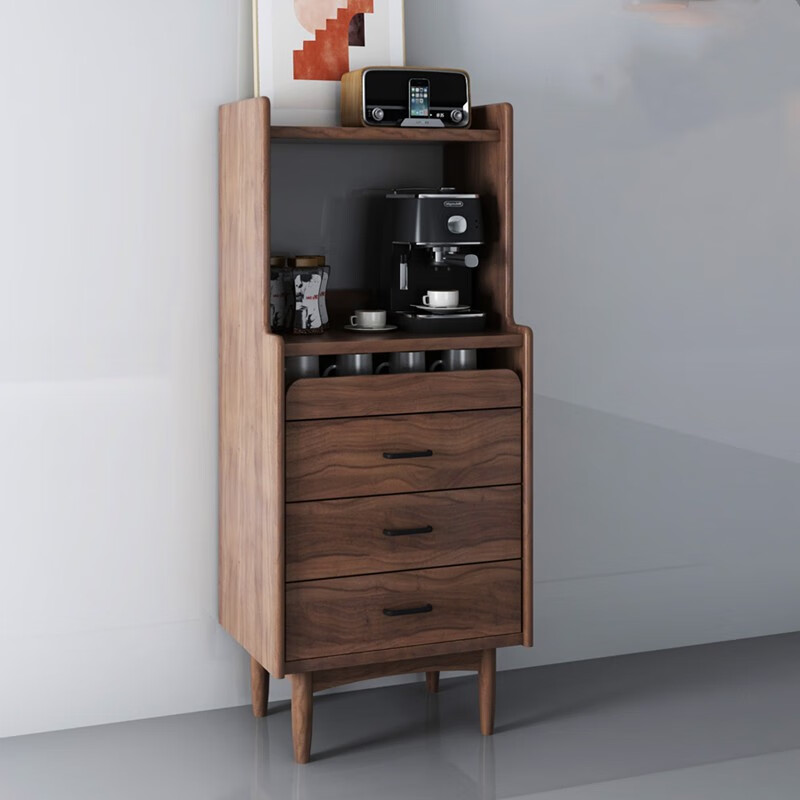 创京懿选放咖啡机的柜子 简约现代多功能微波炉咖啡机一体餐边柜客厅
