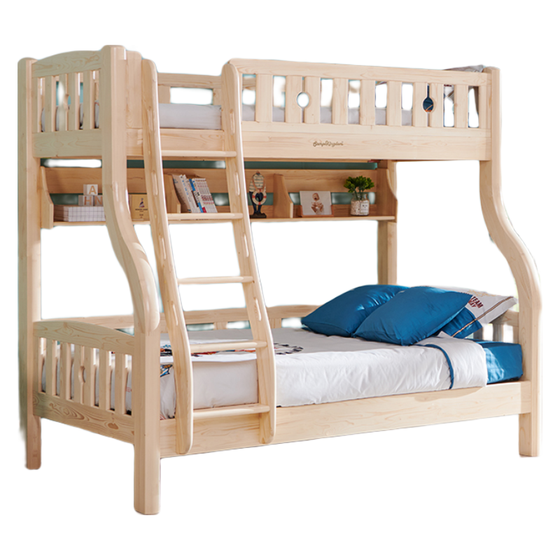 松堡王国高低双层上下床单双人半高床扶梯卧室床儿童床TC501【预售无现货】 单床 1350*1900