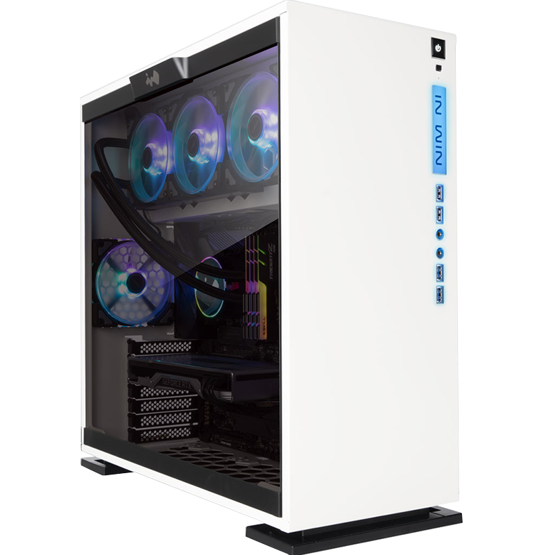 迎广（IN WIN）303 白色 电脑主机箱（支持ATX主板/360水冷排/玻璃侧透/背线/USB2.0*2+USB3.0*2)