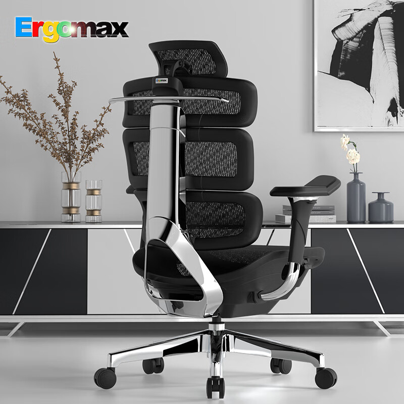 Ergomax Evolution2+高迈思人体工学电脑椅网椅家用办公椅子电竞椅游戏椅 EVO2+ 魅力黑