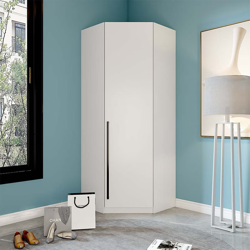 有棱有角 现代转角衣柜角柜拐角储物柜衣橱单门款800*800*2100 db