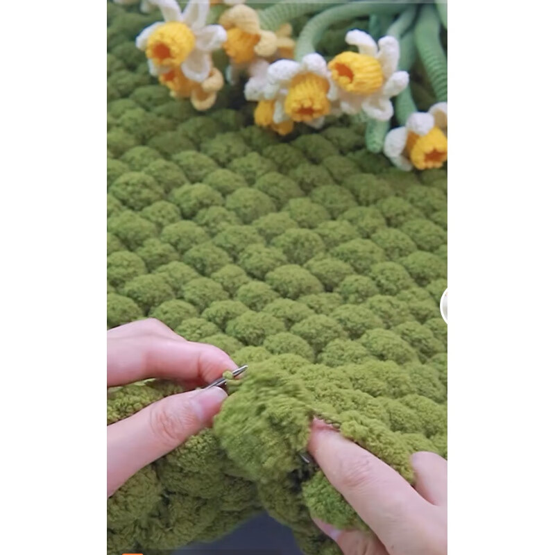 沐悠羽彩色大球球线织地毯的粗毛线团手工编织diy材料沙发坐垫地垫子