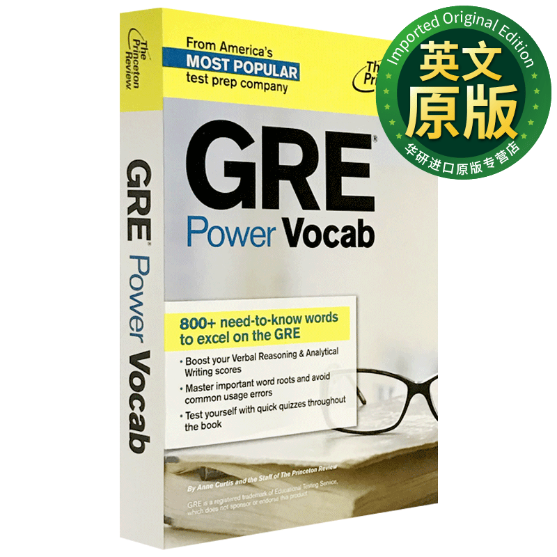 普林斯顿GRE考试词汇 英文原版 Power Vocab GRE The Princeton Review