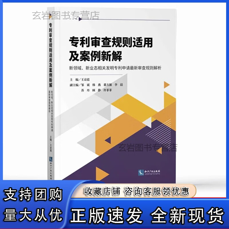 n专利审查规则适用及案例新解 京霞主编 知识产权出版社正版