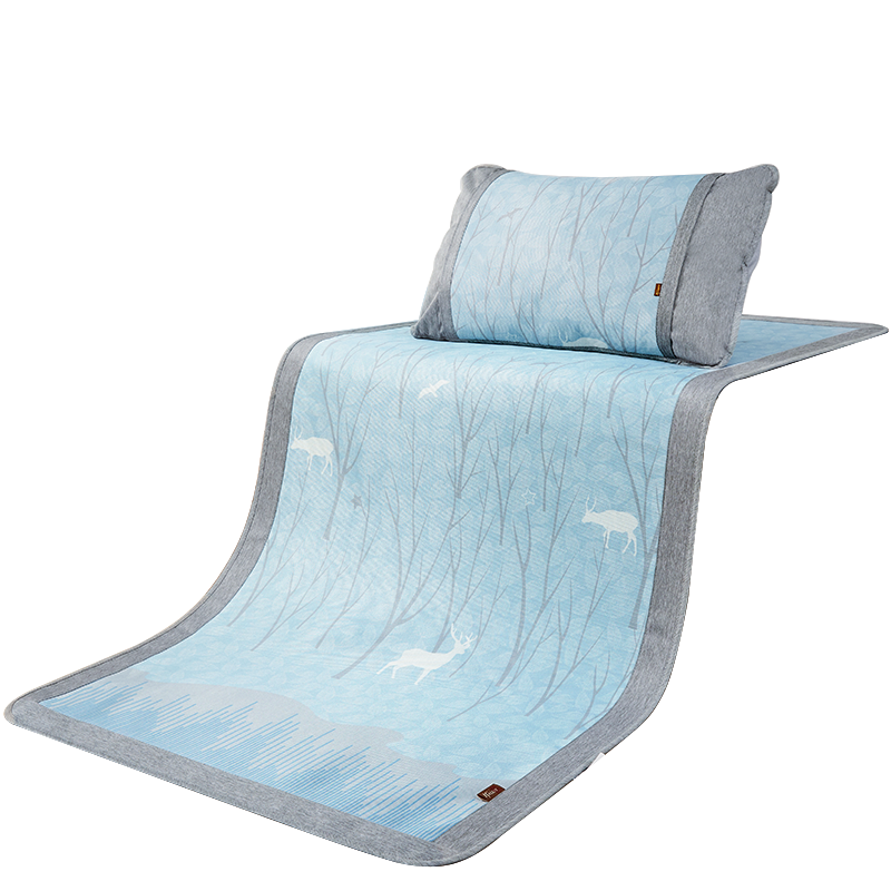 开诚（kaseen）0.9米单人床两件套可折叠冰丝凉席价格走势及评测