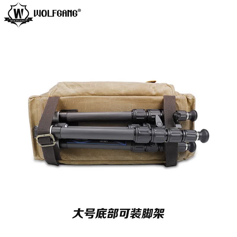 沃尔夫冈(WOLFGANG) 双肩背 单肩背 相机包 微单包 单反包摄影包 【DF-030大号单肩包】 佳能 尼康 索尼 富士单反/微单相机专用