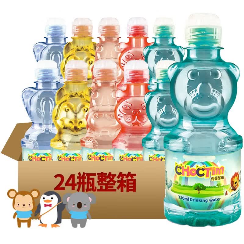 乔克蒂姆 希腊进口天然纯净矿泉水卡通动物造型饮用水防呛克里特白山水源地300ml*24瓶 动物型330ml*24瓶