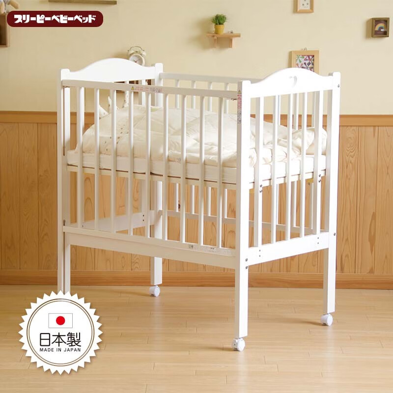 SLEEPY BABY BEDSLEEPY 日本原装进口FANCY实木新生儿婴儿床高端榉木欧式简约儿童 白色