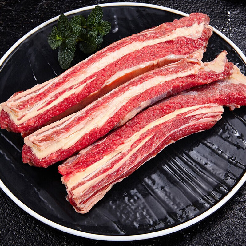 国产原切牛腩肉新鲜冷冻生牛肉批发新鲜冷冻火锅烧烤食材 精选原切