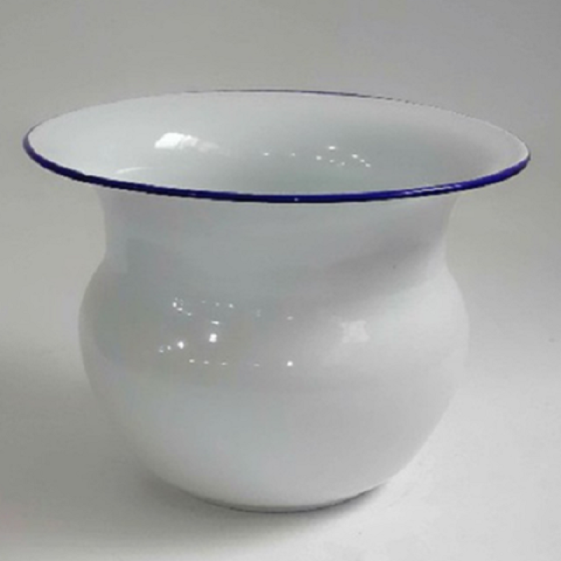 绿野客2023新款痰盂坐便器女高脚尿桶尿盆带盖搪瓷防臭家用起夜老